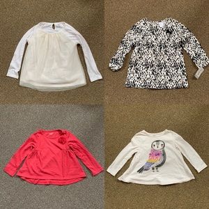 Lot of girl 3T long sleeve tops